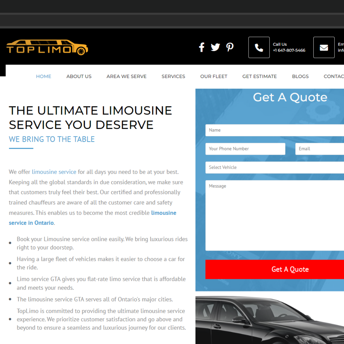 Top Limo Website