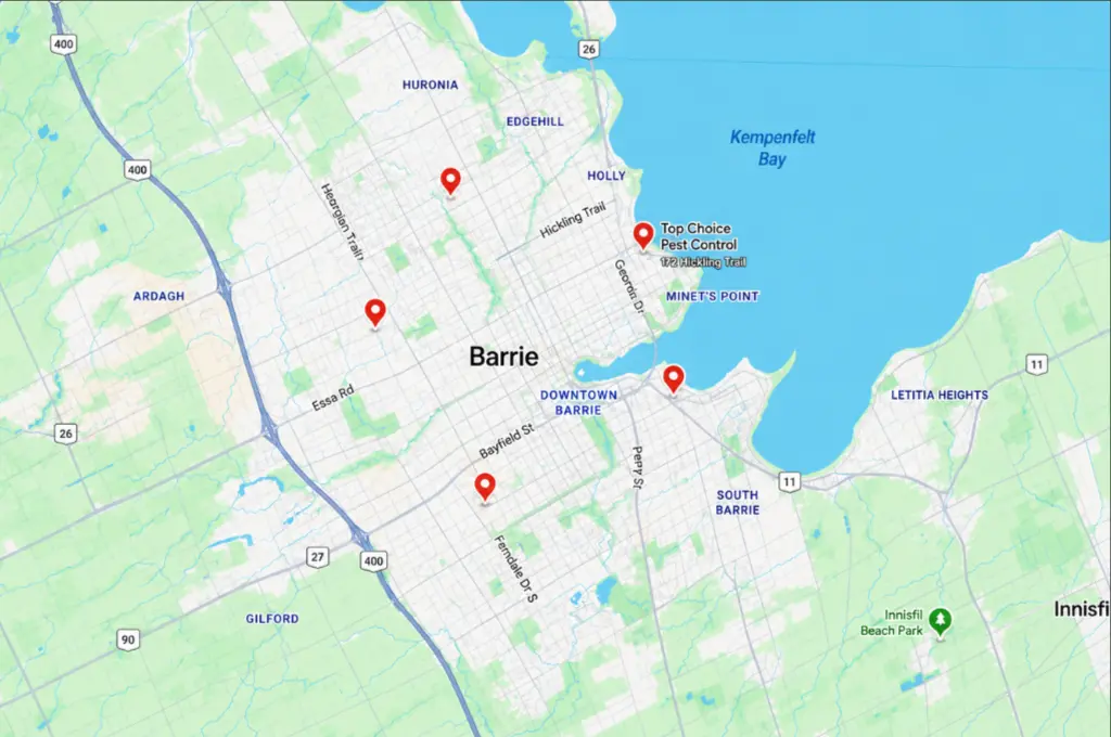 Service area map