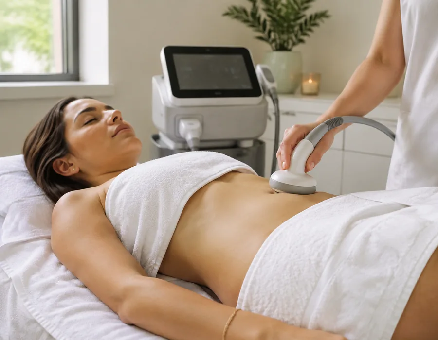 Client at a spa