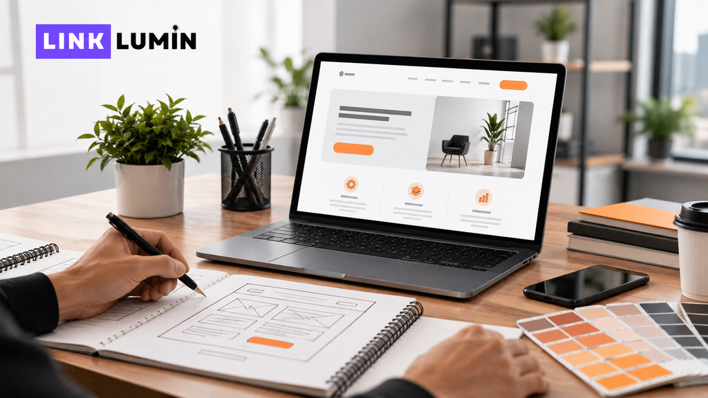 Link Lumin Web Design Workspace